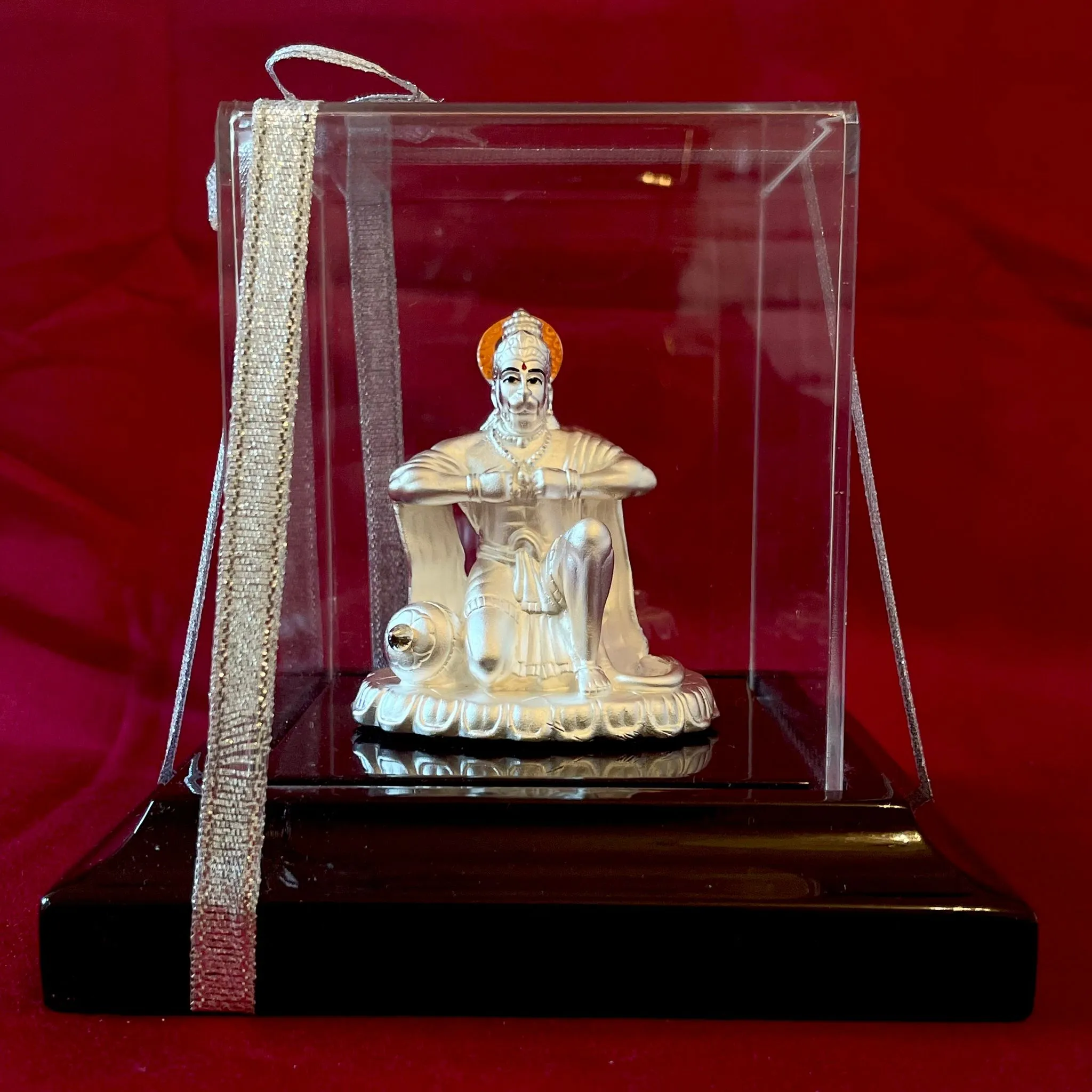 999 Pure Silver Square Shaped Exclusive Hanuman Ji Idol