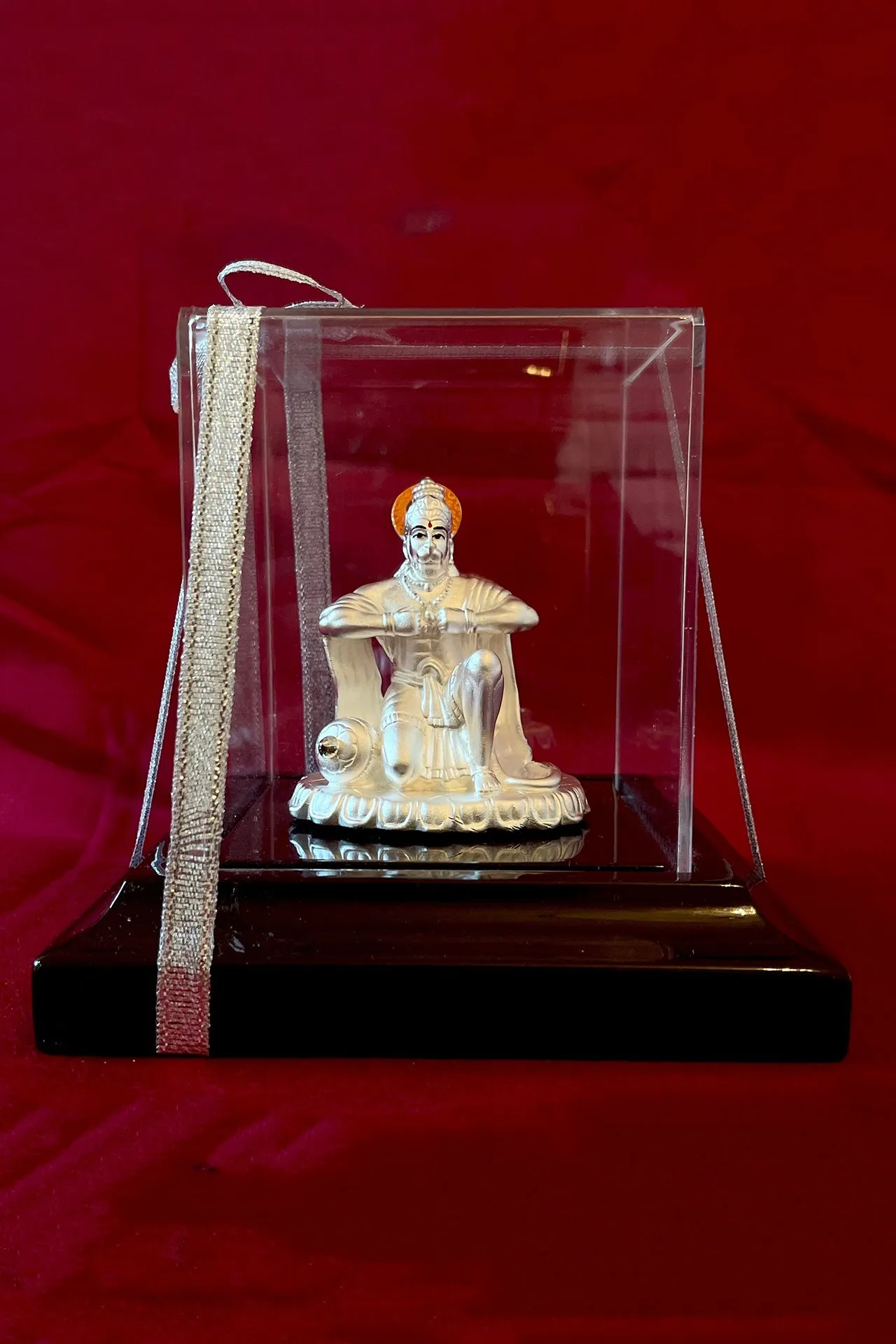 999 Pure Silver Square Shaped Exclusive Hanuman Ji Idol