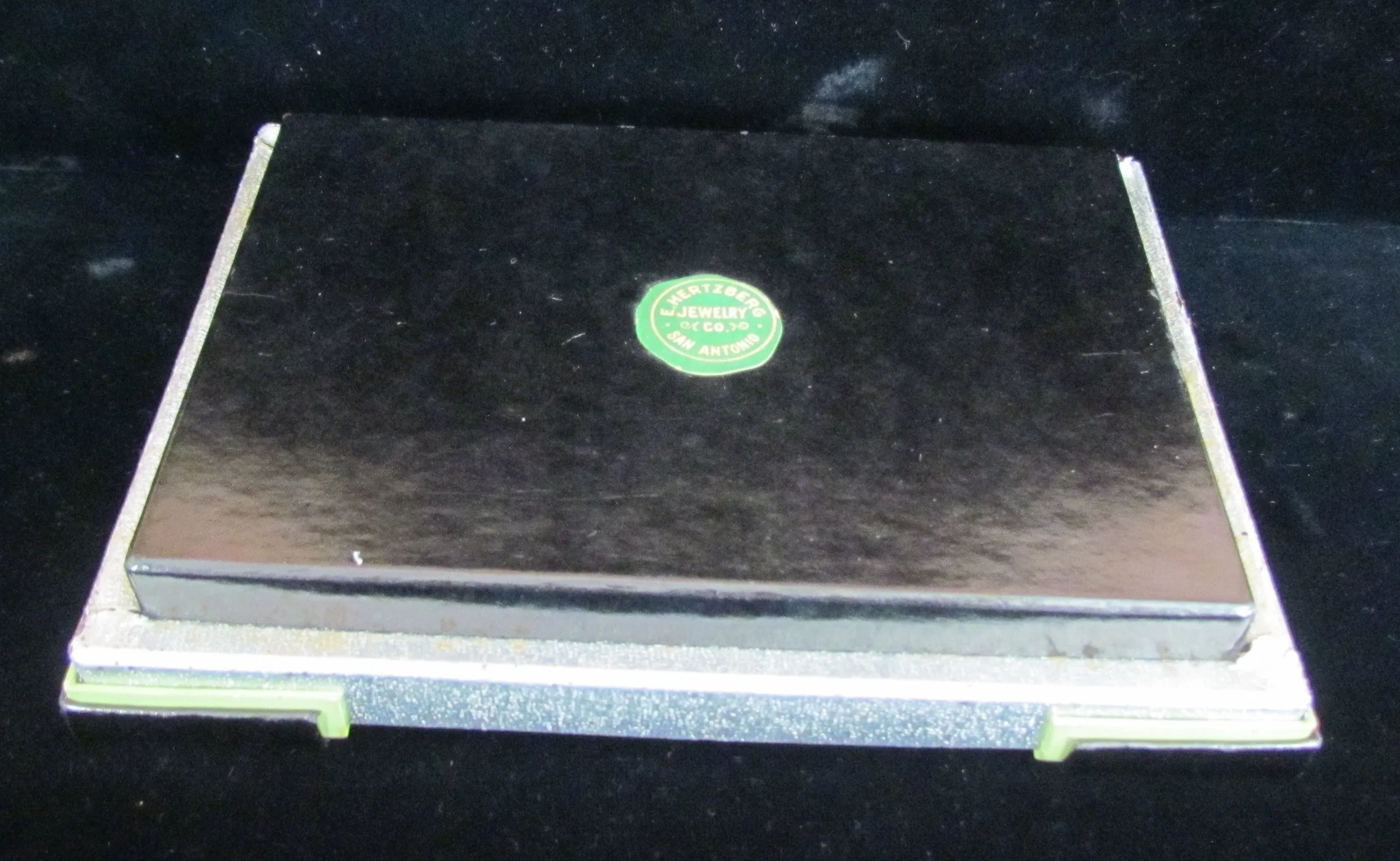 Art Deco Mondaine Enamel Compact Purse Original Box Excellent Condition