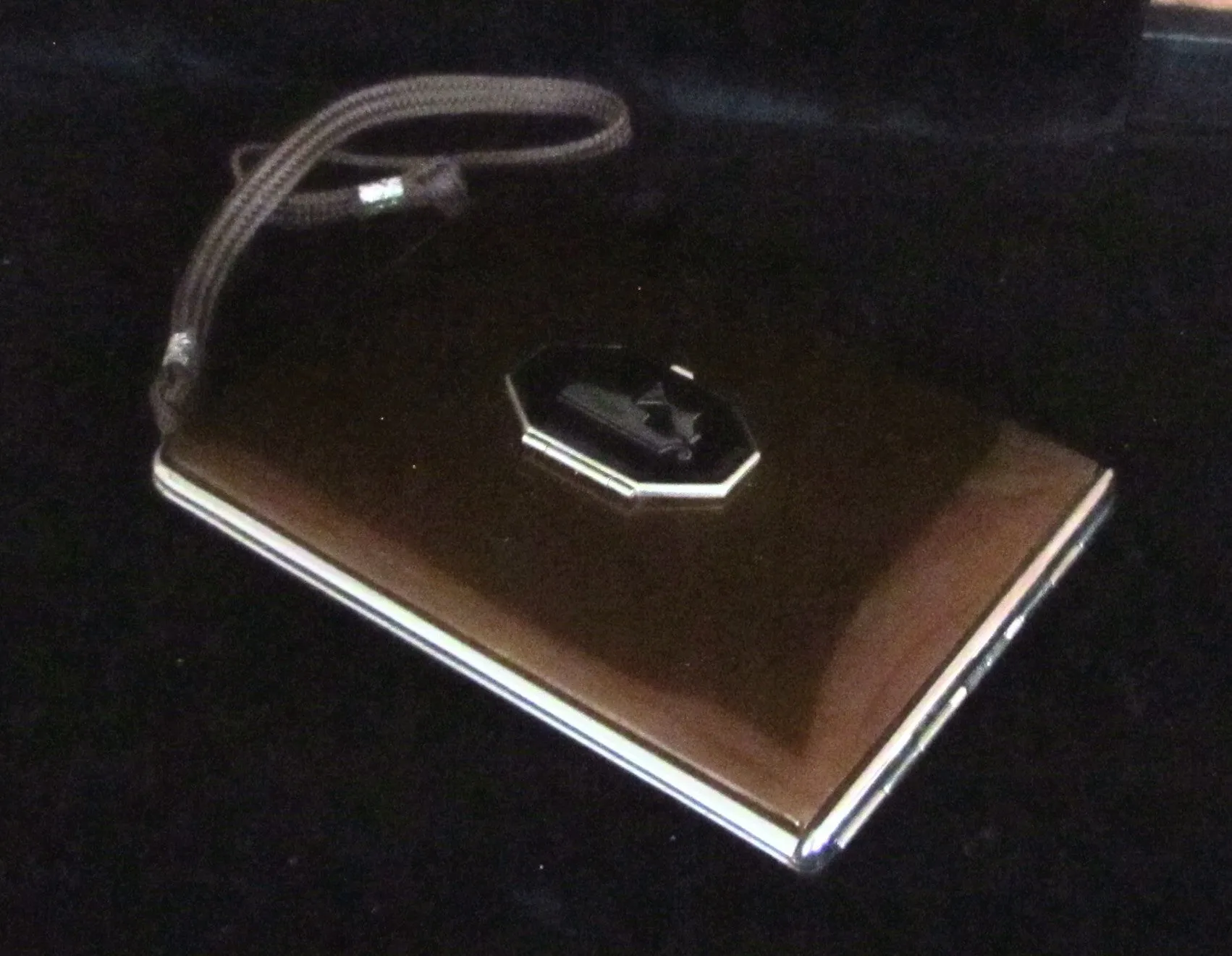 Art Deco Mondaine Enamel Compact Purse Original Box Excellent Condition