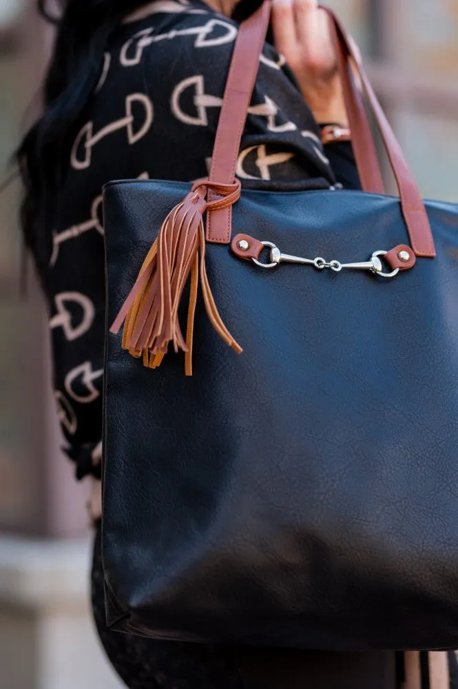 AWST Int'l  Snaffle Bit Tote Bag w/ Tassel