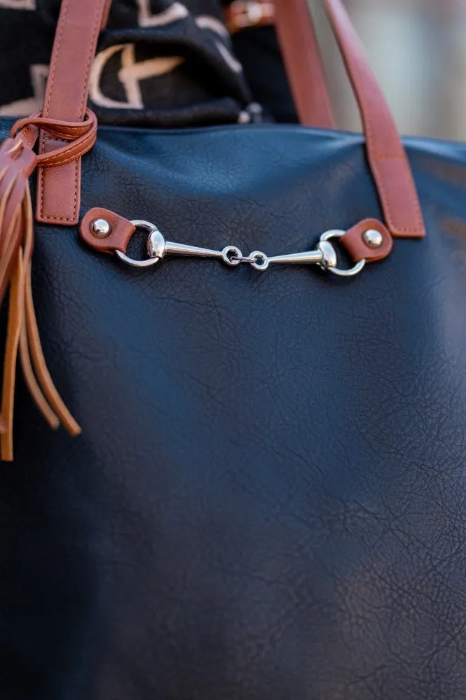 AWST Int'l  Snaffle Bit Tote Bag w/ Tassel