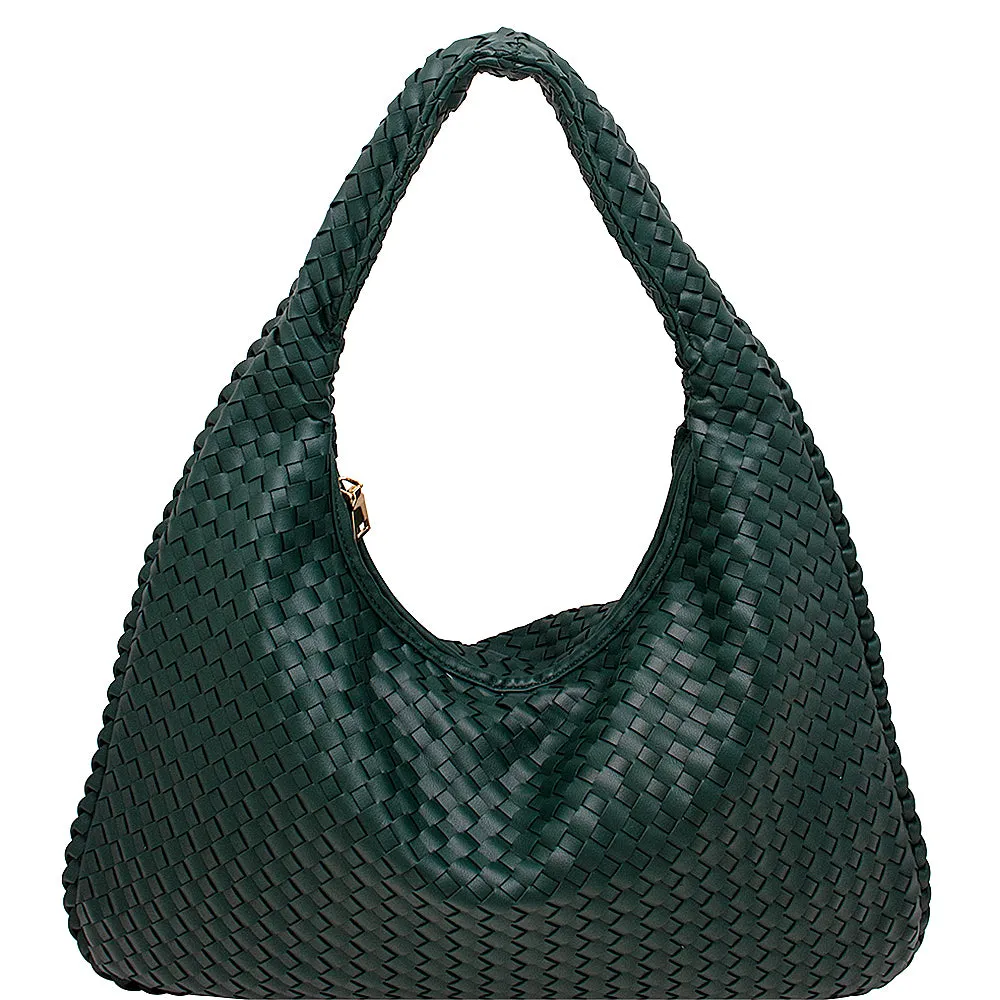 BASKETWEAVE HOBO BAG