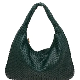 BASKETWEAVE HOBO BAG