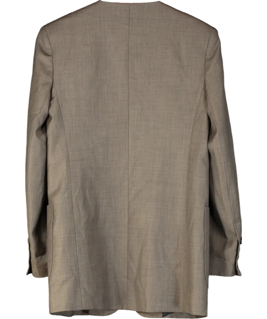 Beare Park Brown Summer Collarless Blazer UK 6