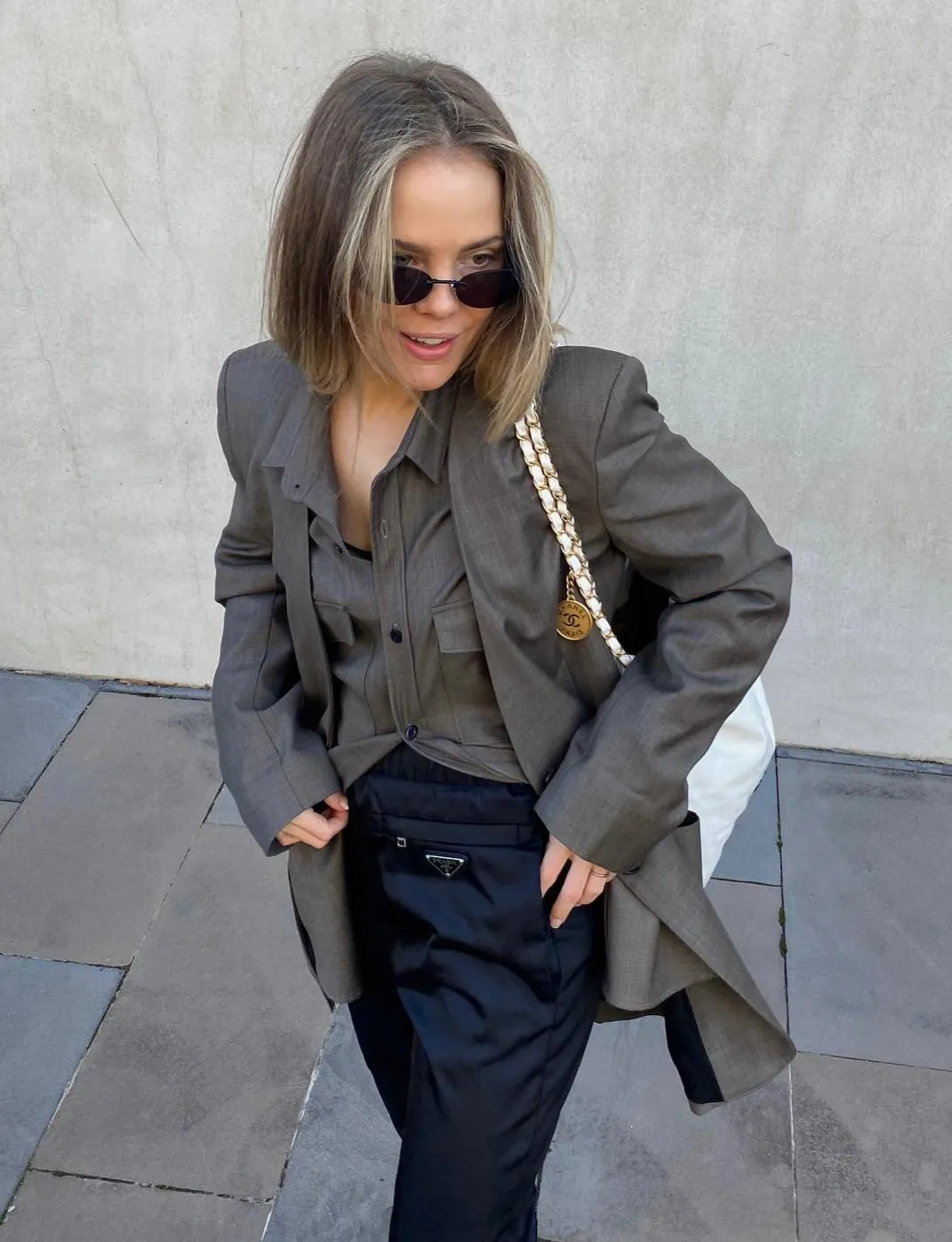 Beare Park Brown Summer Collarless Blazer UK 6
