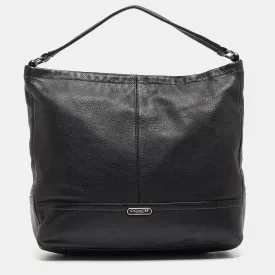 Black Leather Park Hobo