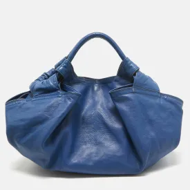 Blue Leather Aire Hobo