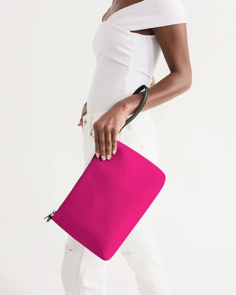 Bright Cool Pink Zip Pouch | Bright Pure Cool Pink | C0M100Y25K0