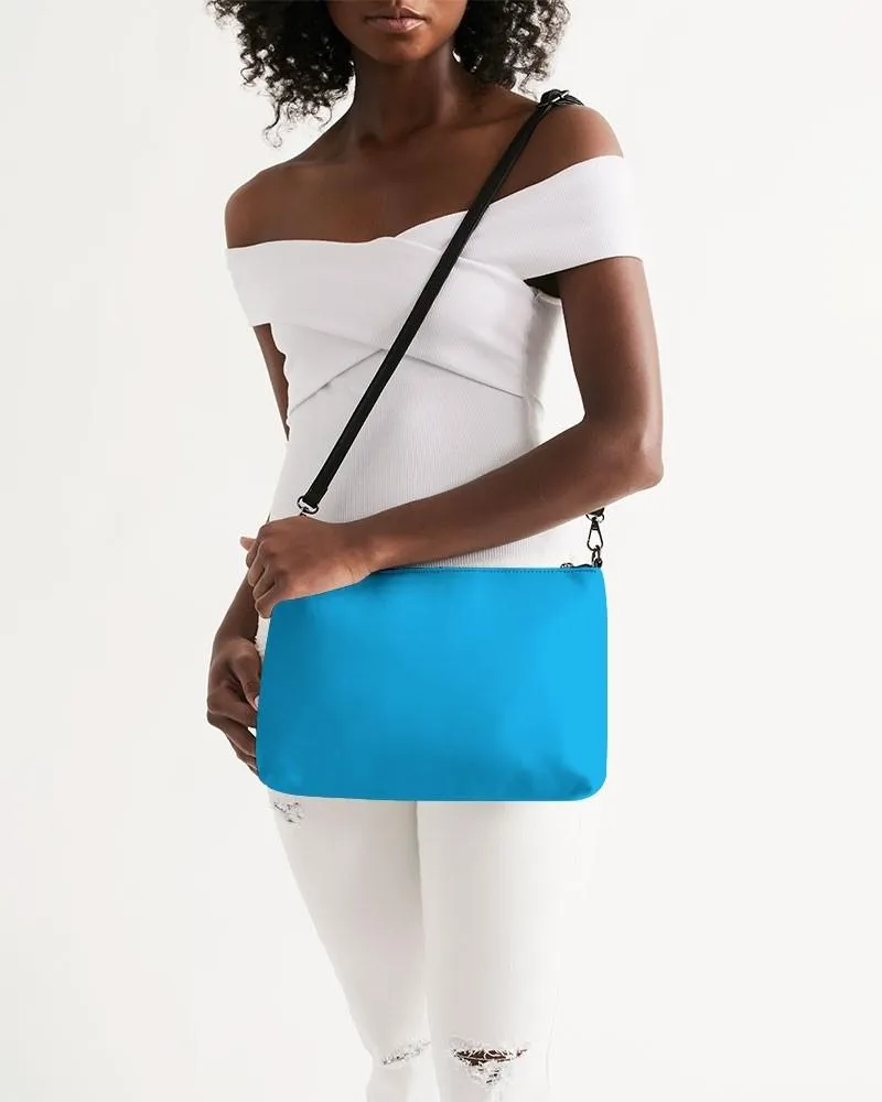 Bright Cyan Zip Pouch | Bright Pure Cyan | C100M0Y0K0