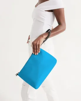 Bright Cyan Zip Pouch | Bright Pure Cyan | C100M0Y0K0