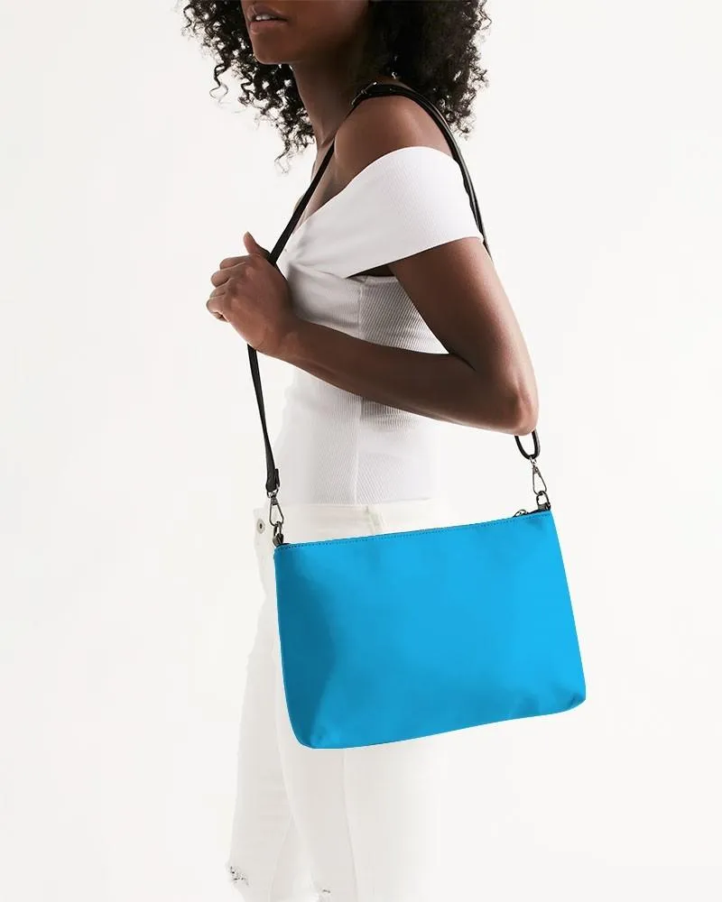 Bright Cyan Zip Pouch | Bright Pure Cyan | C100M0Y0K0