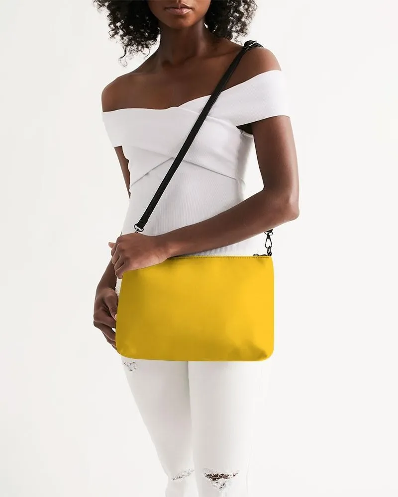Bright Orange Yellow Zip Pouch | Bright Pure Orange Yellow | C0M25Y100K0