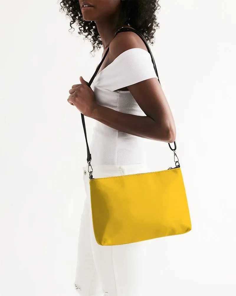 Bright Orange Yellow Zip Pouch | Bright Pure Orange Yellow | C0M25Y100K0