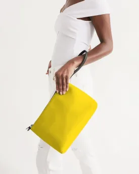 Bright Yellow Zip Pouch | Bright Pure Yellow | C0M12Y100K0
