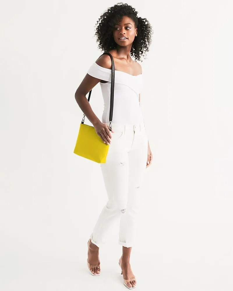 Bright Yellow Zip Pouch | Bright Pure Yellow | C0M12Y100K0