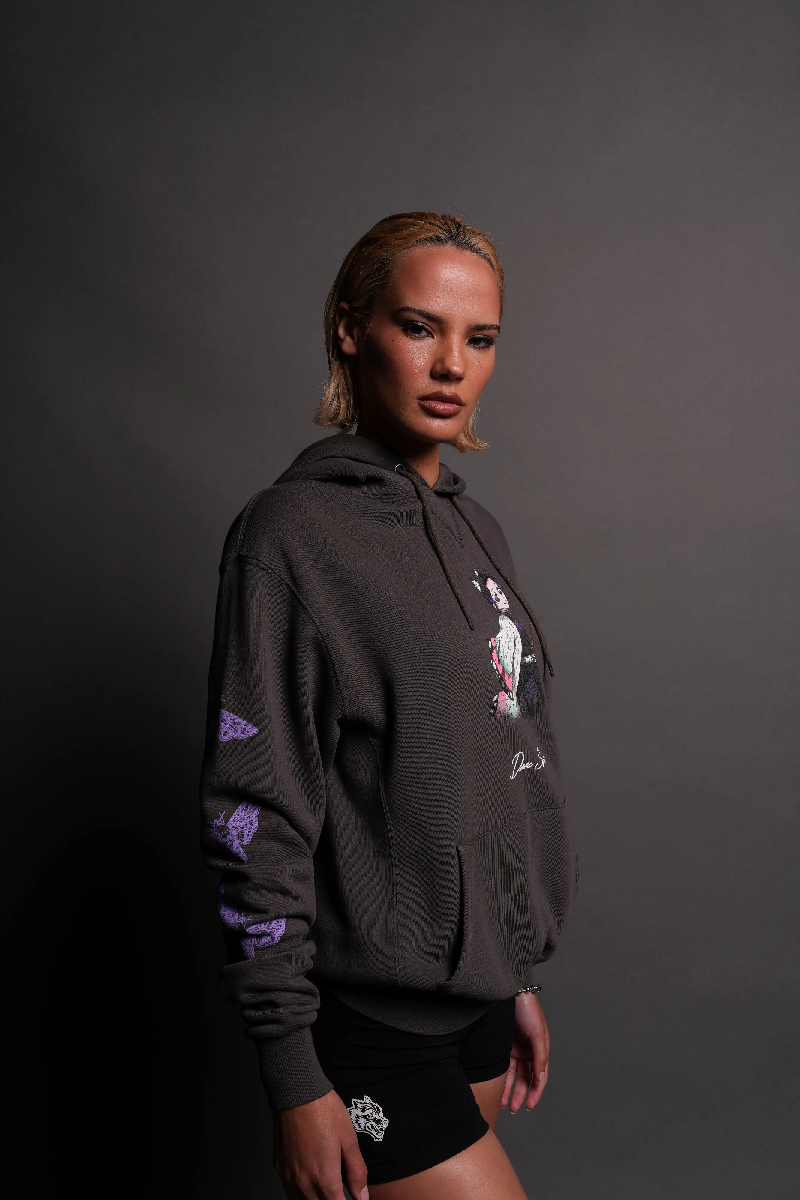 Butterfly Dance She "Dakota" Hoodie in Wolf Gray