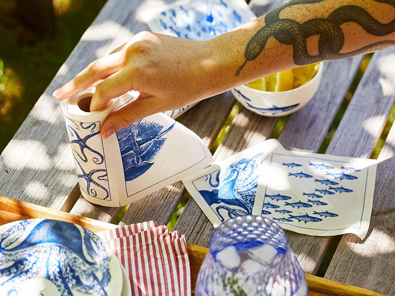Caskata Coastal Cocktail Napkin Roll
