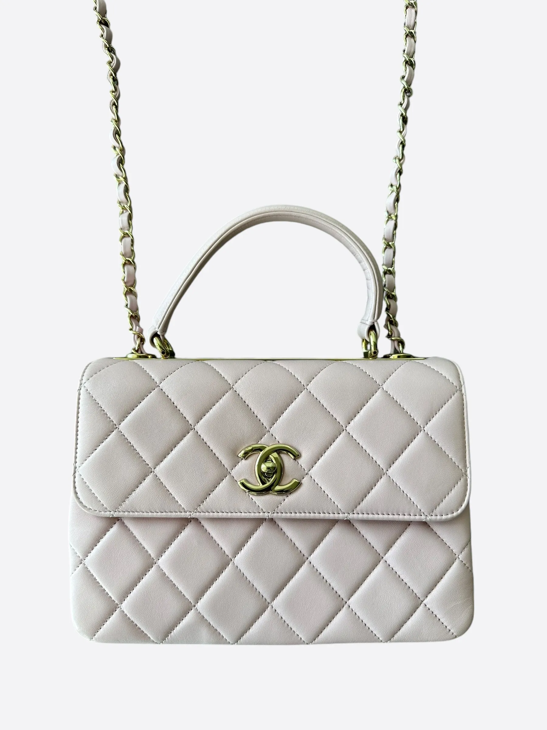 Chanel Pink Quilted Trendy CC Shoulder Bag