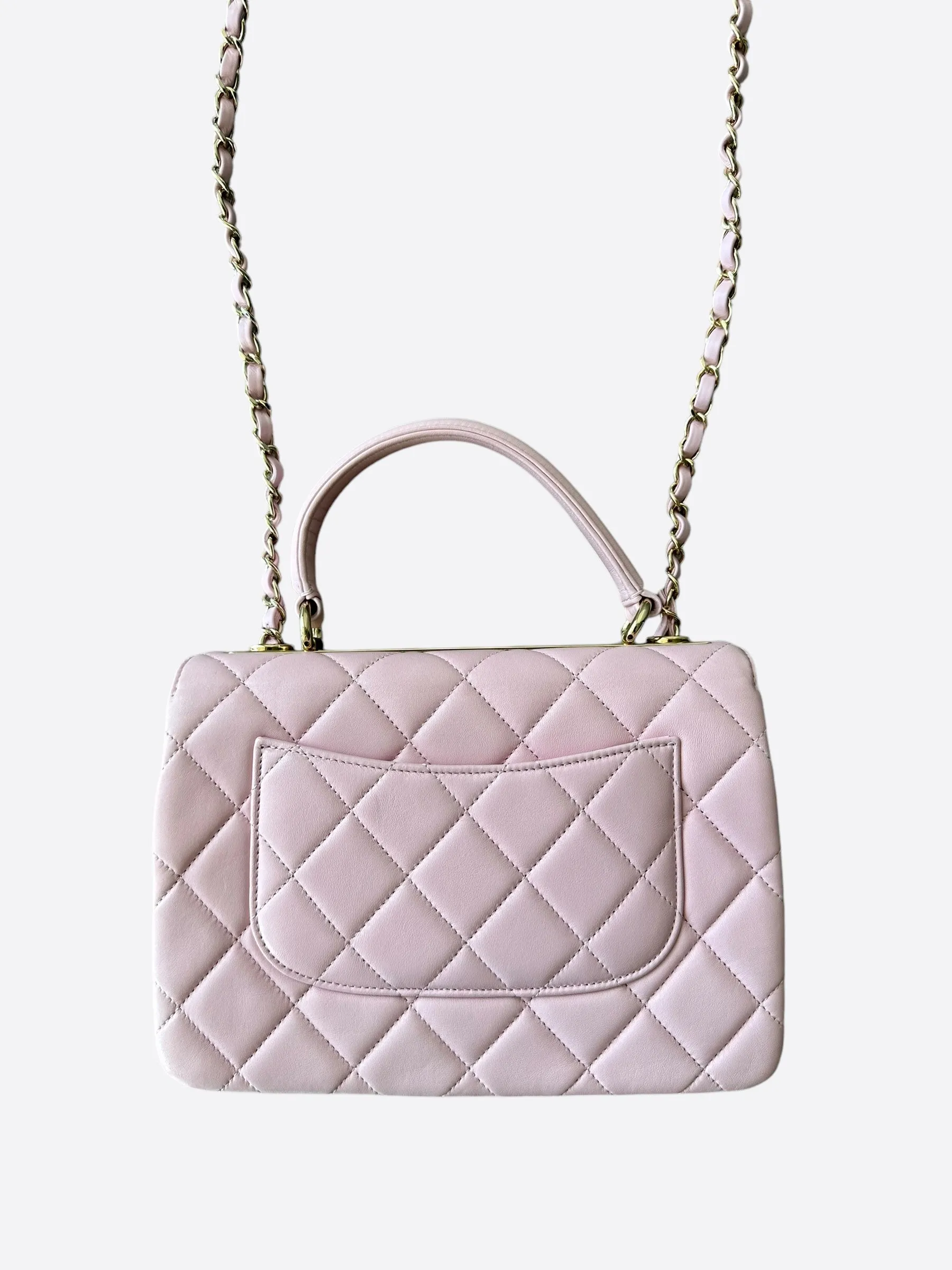 Chanel Pink Quilted Trendy CC Shoulder Bag