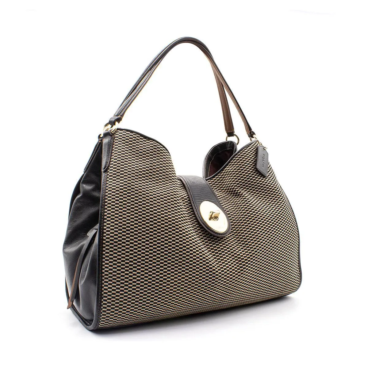 Coach Carlyle Madison Hobo Bags Fabric Black Colour For Women