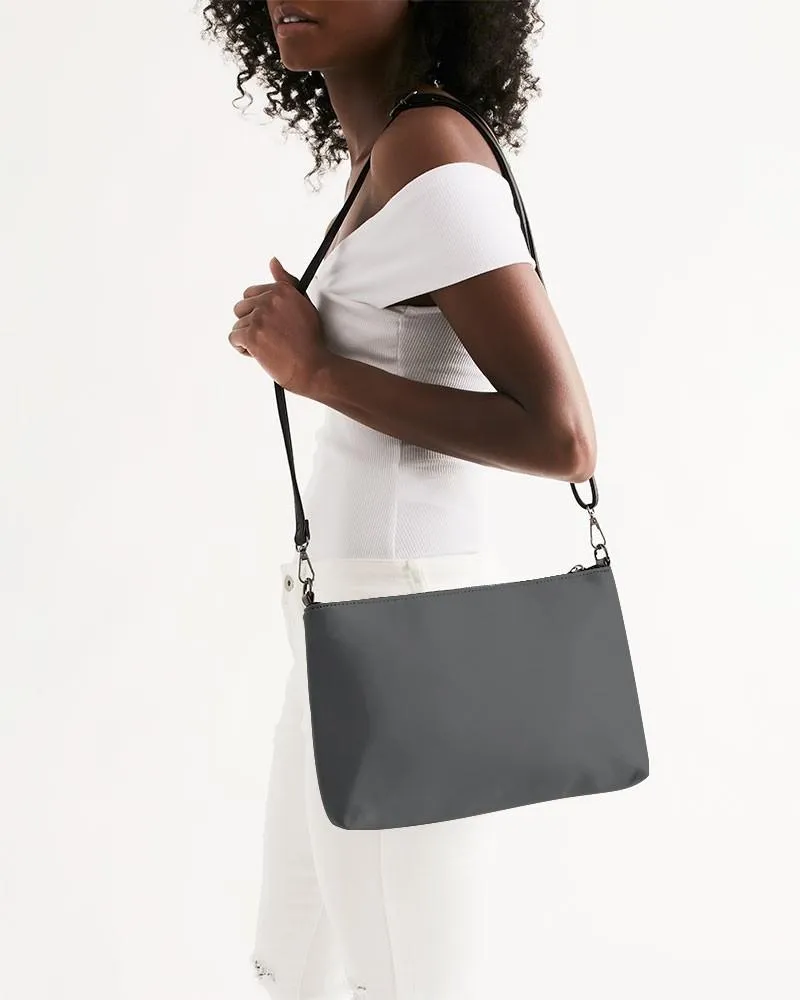Dark Gray Zip Pouch | Dark Pale Gray | C0M0Y0K80