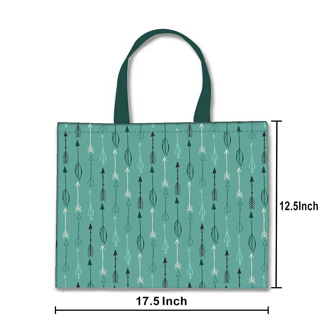 Designer Tote Bag With Zip Beach Gym Travel Bags -  Leaves and Branches - White