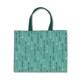 Designer Tote Bag With Zip Beach Gym Travel Bags -  Leaves and Branches - White