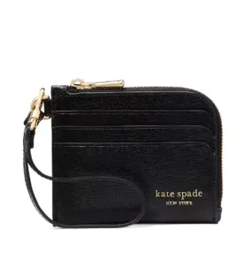 Devin Coin Card Case Wristlet Black