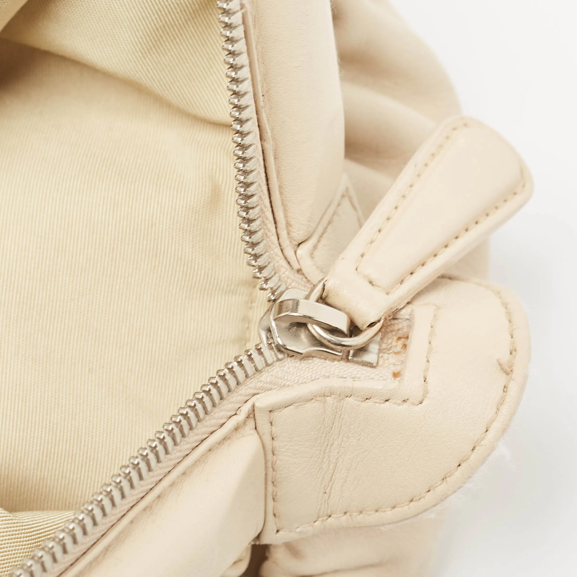 DIOR Light Beige Leather Karenina East West Karenina Satchel