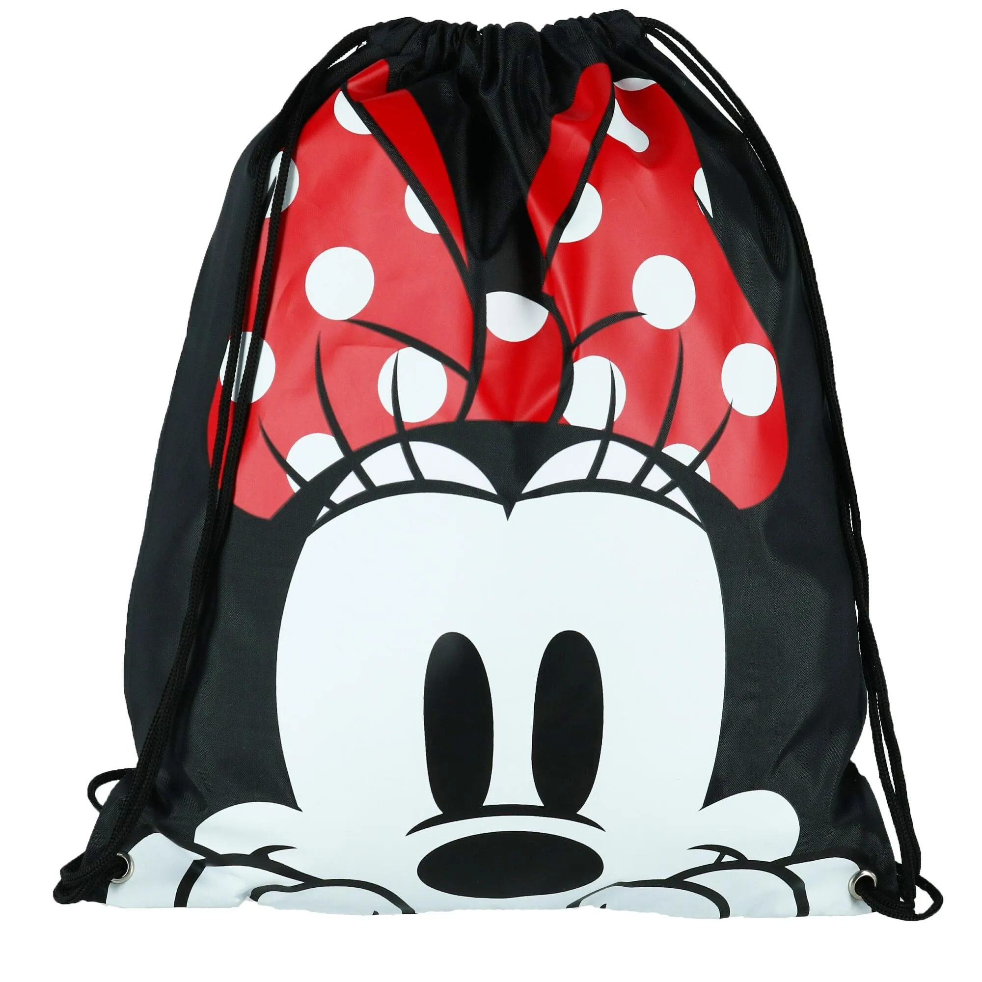 Disney Minnie Mouse Face Drawstring Backpack Bag
