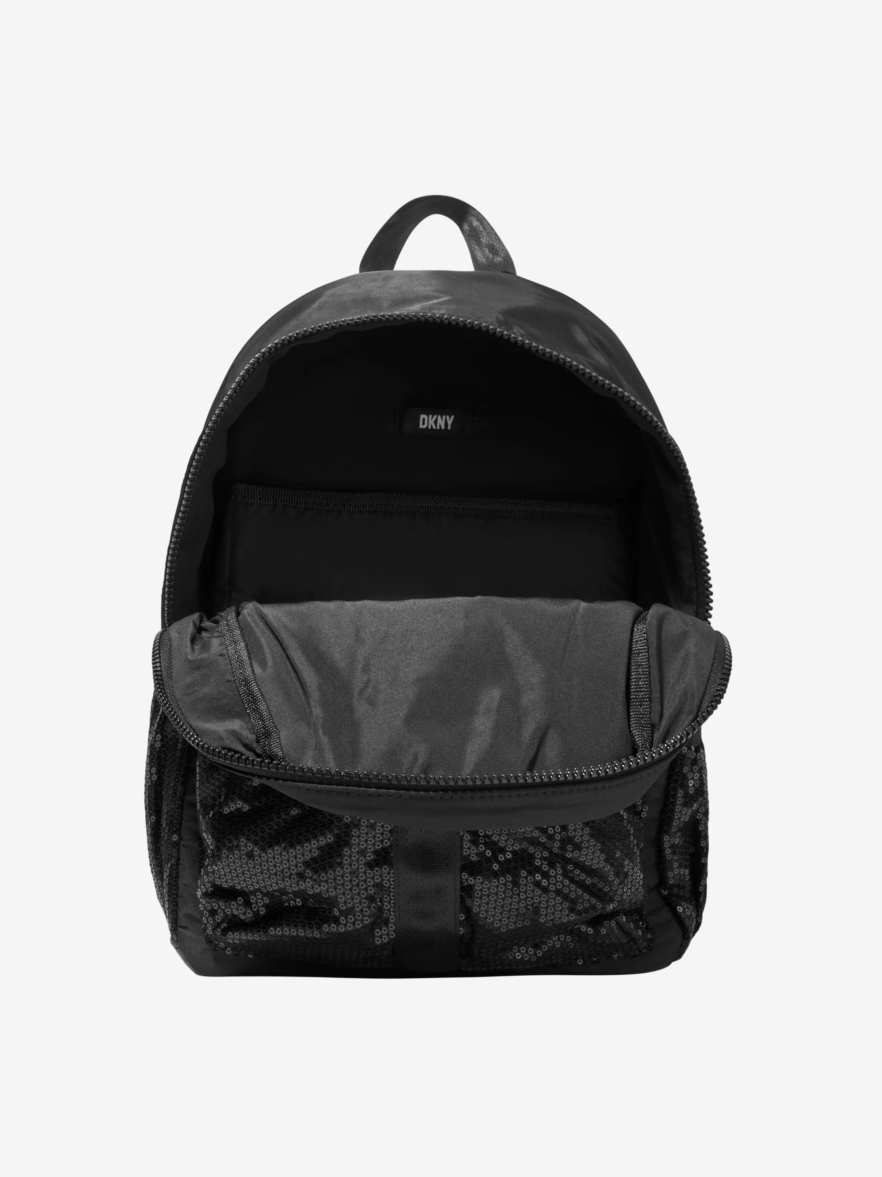 DKNY Girls Sequin Pocket Logo Backpack (H: 39cm)