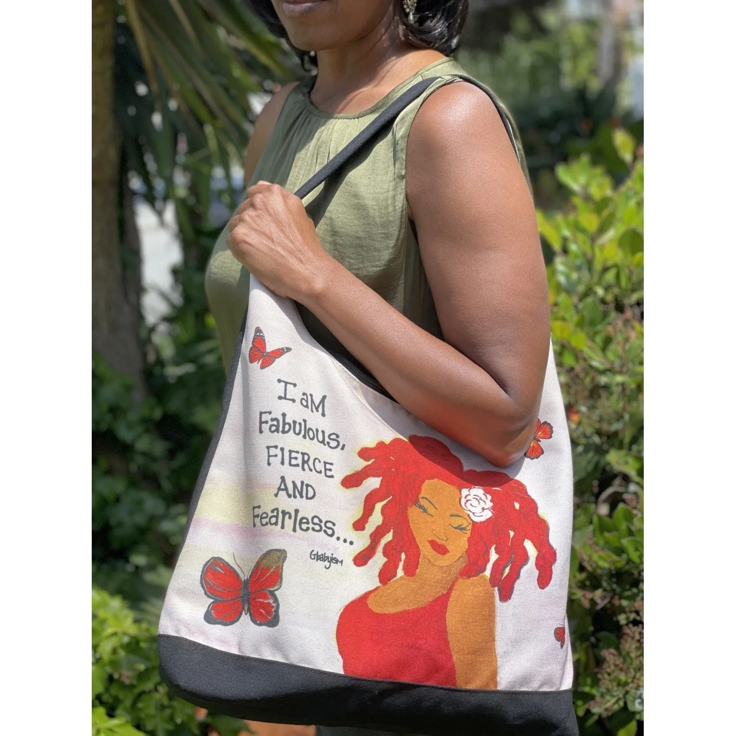 Fabulous, Fierce and Fearless Hobo Shoulder Bag