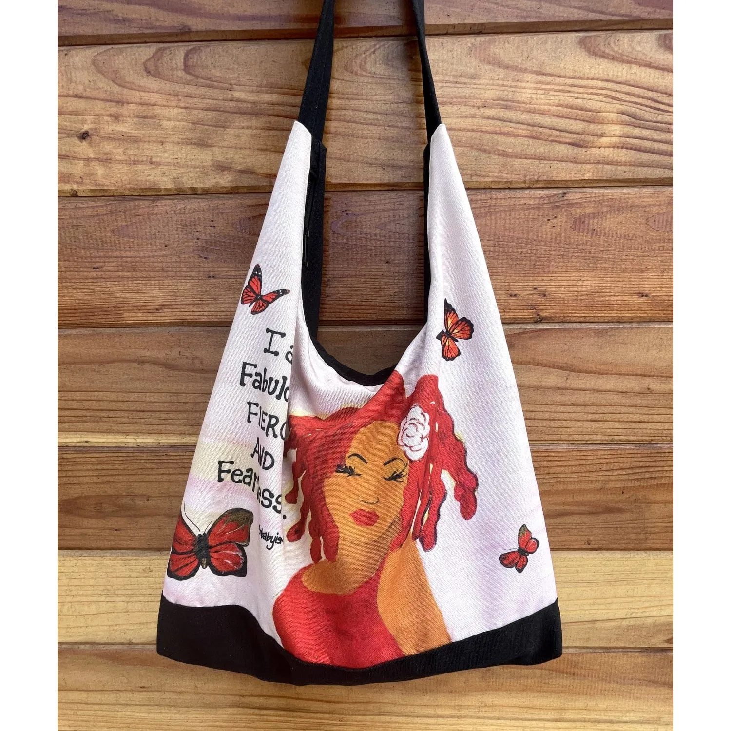 Fabulous, Fierce and Fearless Hobo Shoulder Bag