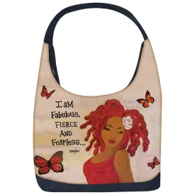 Fabulous, Fierce and Fearless Hobo Shoulder Bag