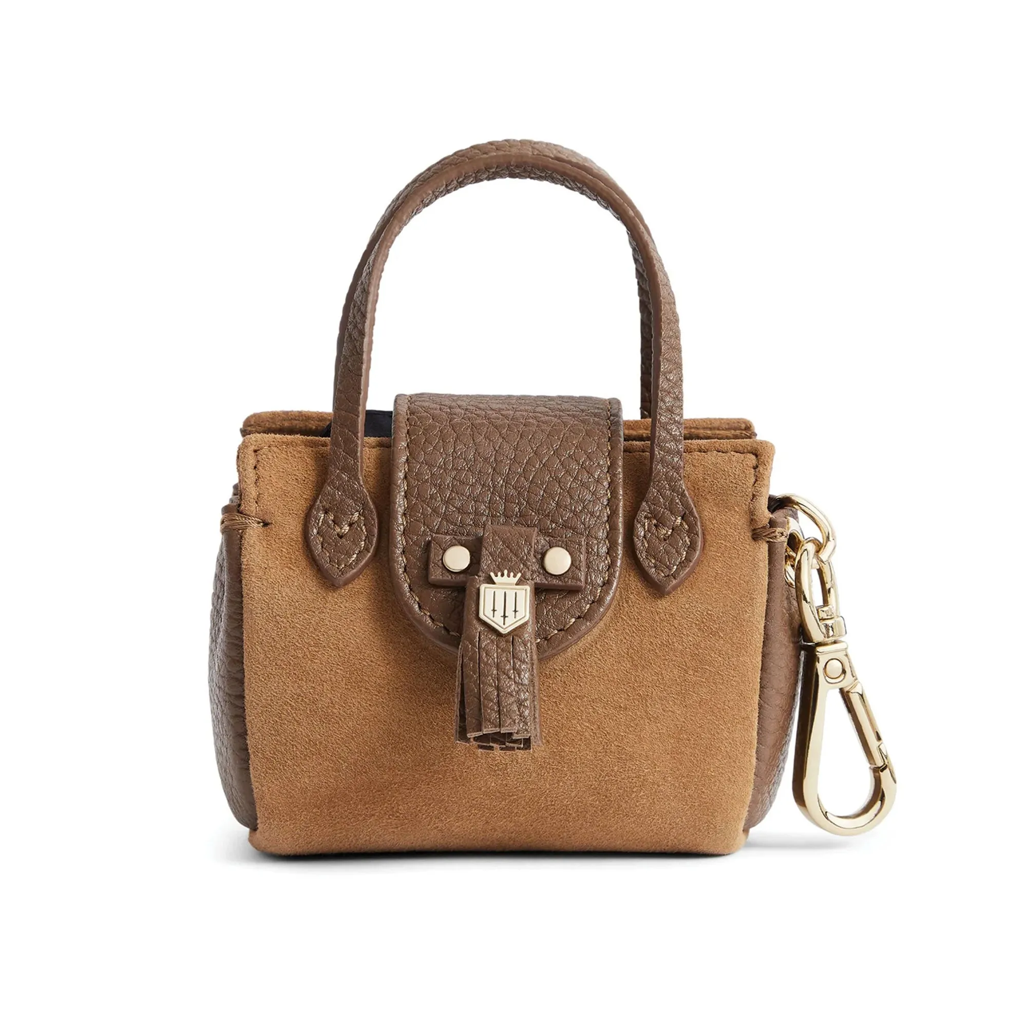 Fairfax & Favor Mini Windsor Shopping Tote Suede