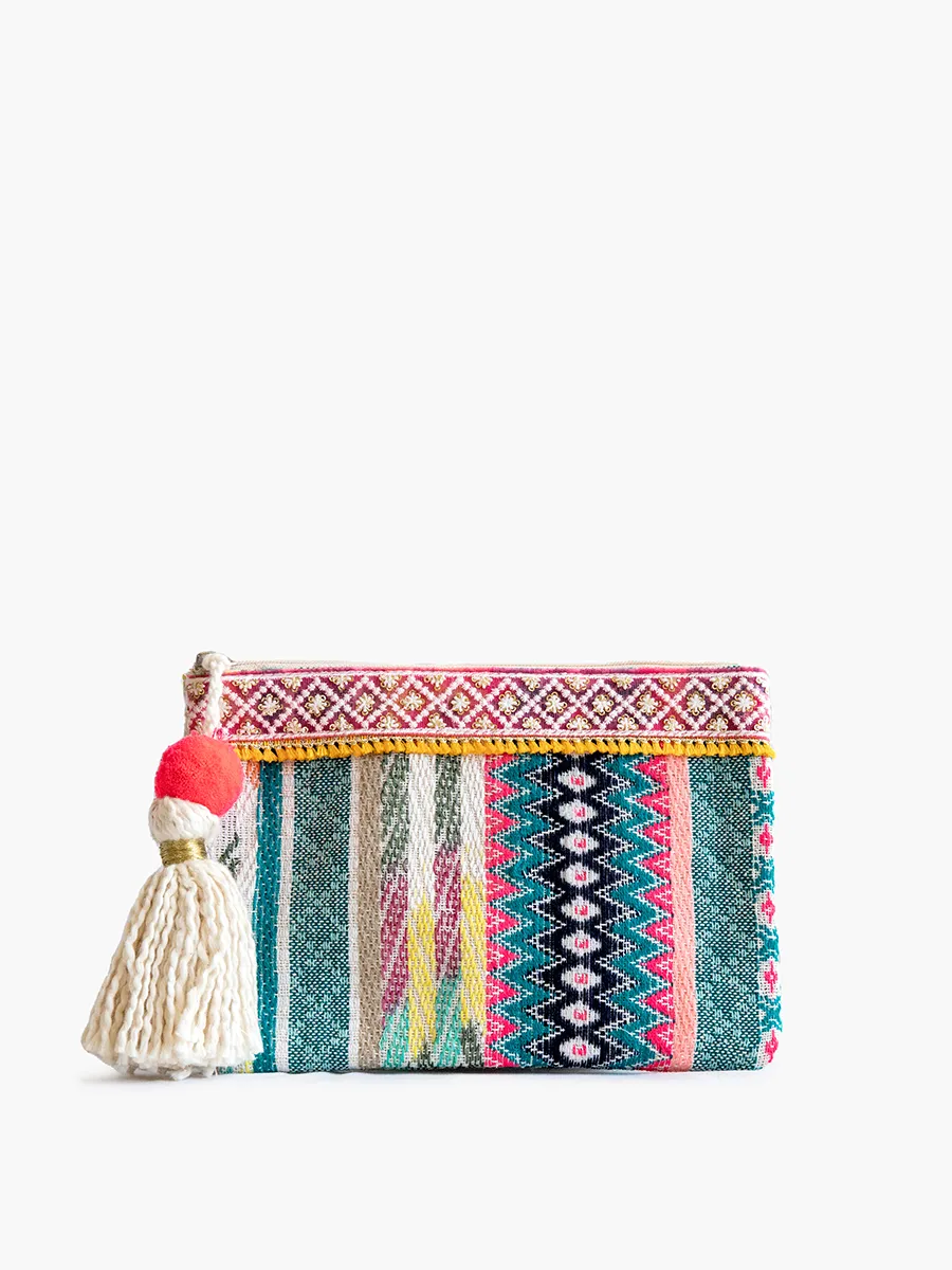 Faith Printed Cotton Pouch