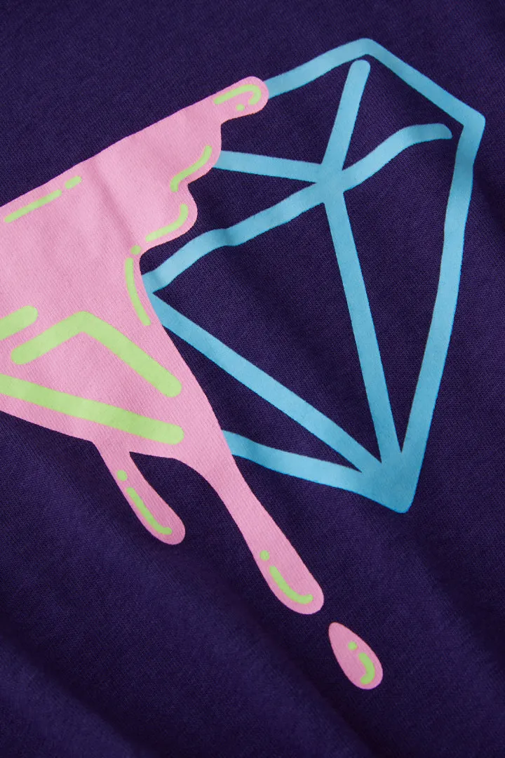 Glow-In-The-Dark Diamond Tie-Front Tee