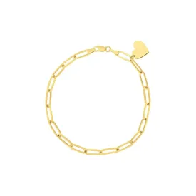 HOLLOW LNG LINK BR W DANGLE HEART