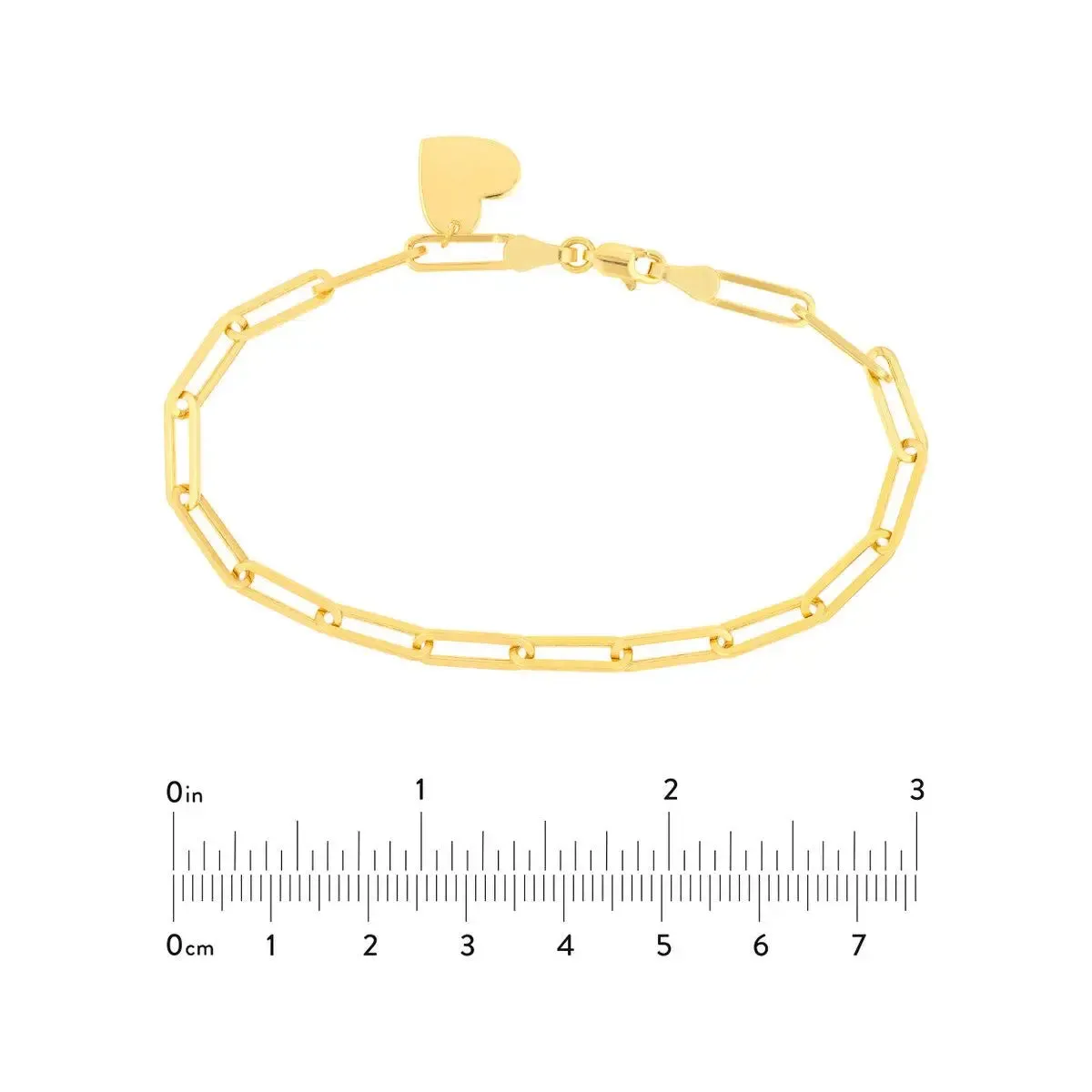 HOLLOW LNG LINK BR W DANGLE HEART