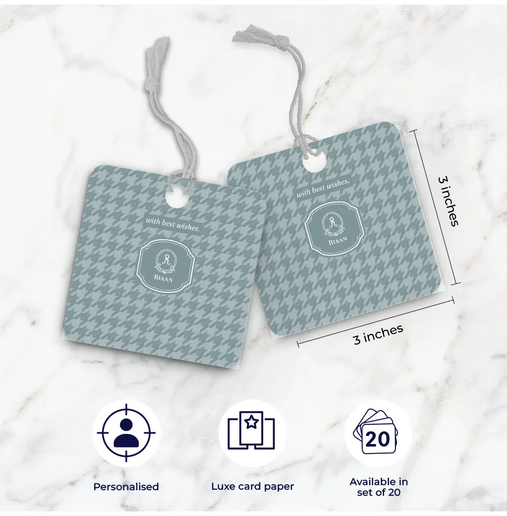 Houndstooth  Gift Tag