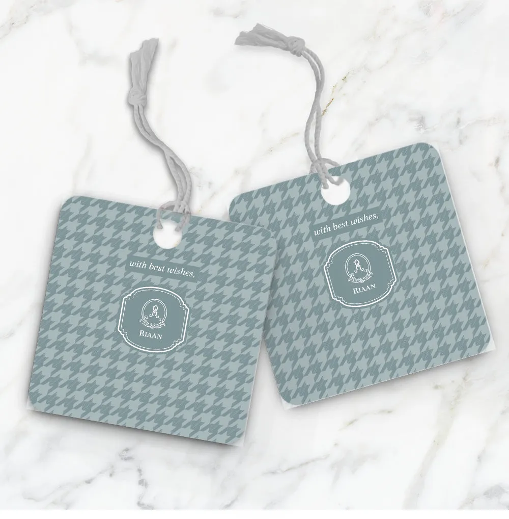 Houndstooth  Gift Tag