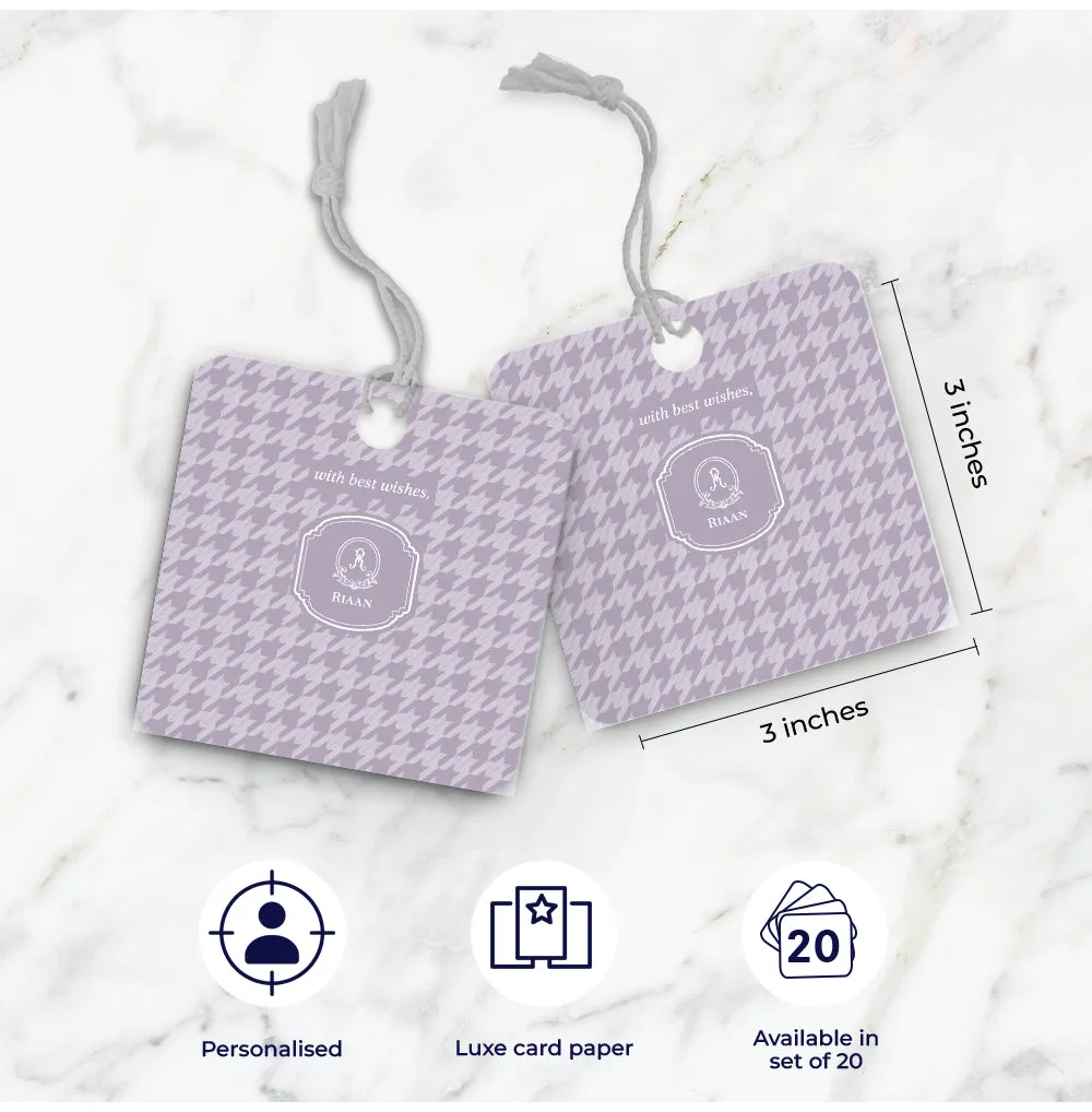 Houndstooth  Gift Tag