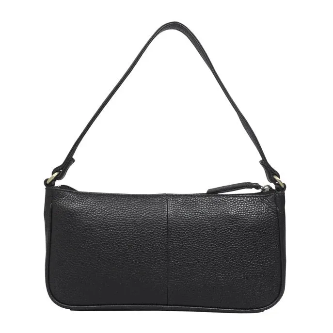 Italian Leather Baguette Shoulder Bag