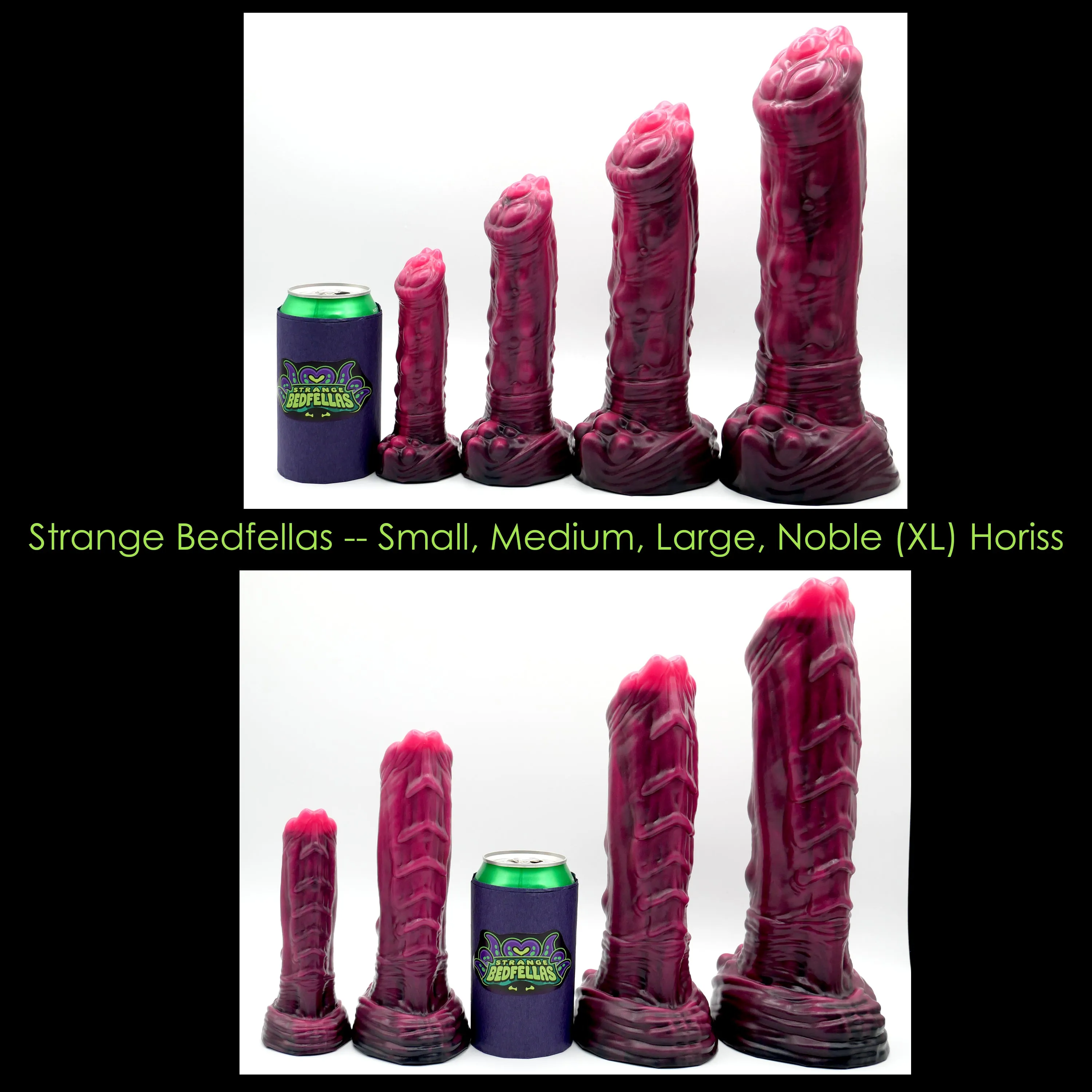 Large Horiss MISHAP -- Near Clear 31* silicone -- H-91