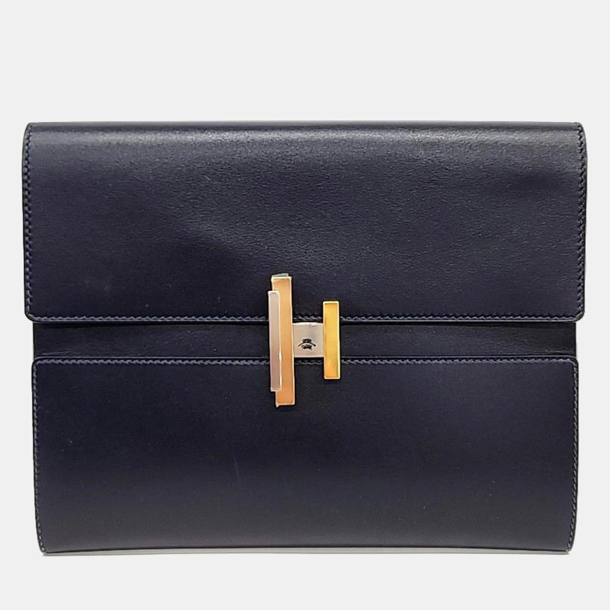 Leather Cinematic Clutch Bag