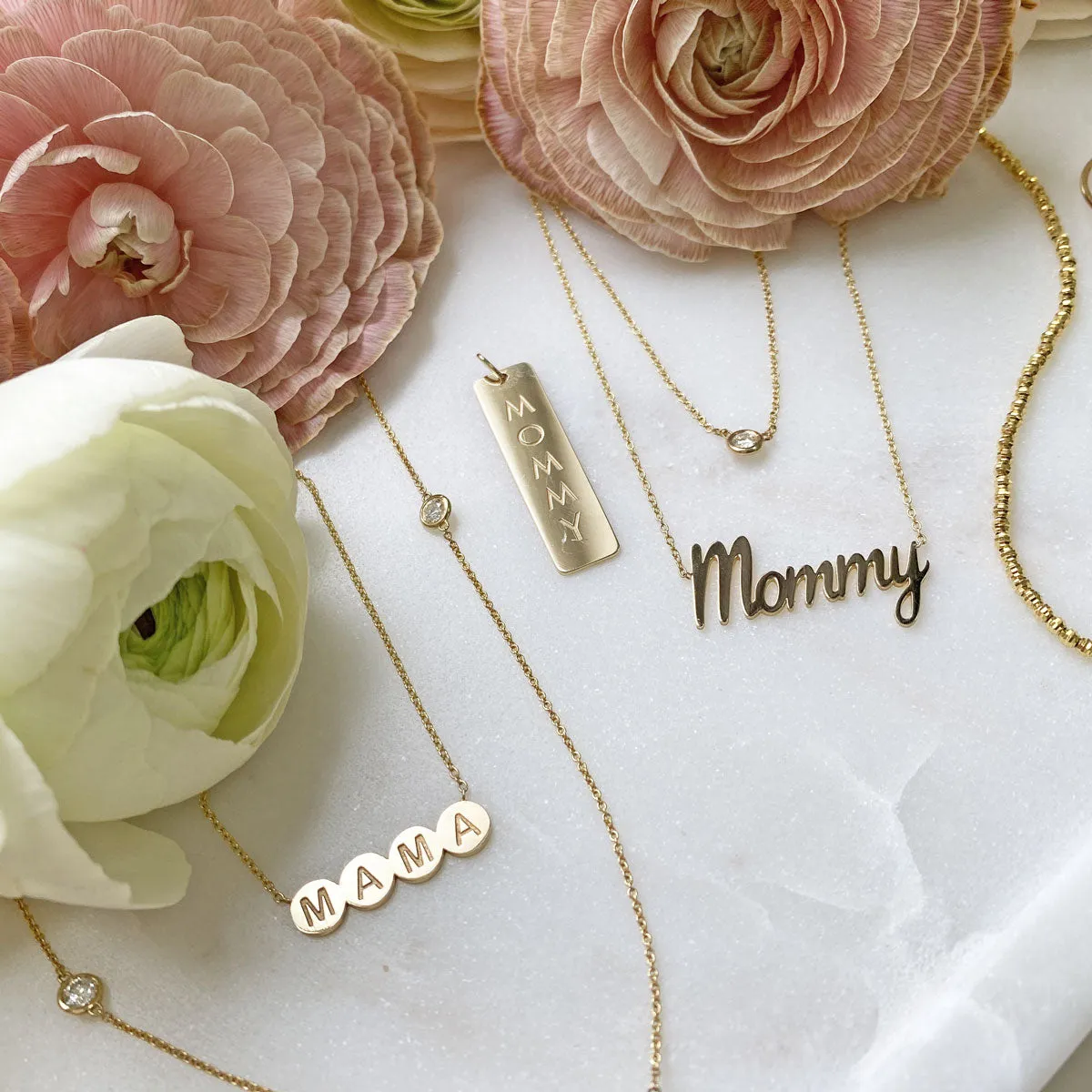 Mommy Rectangle ID Charm