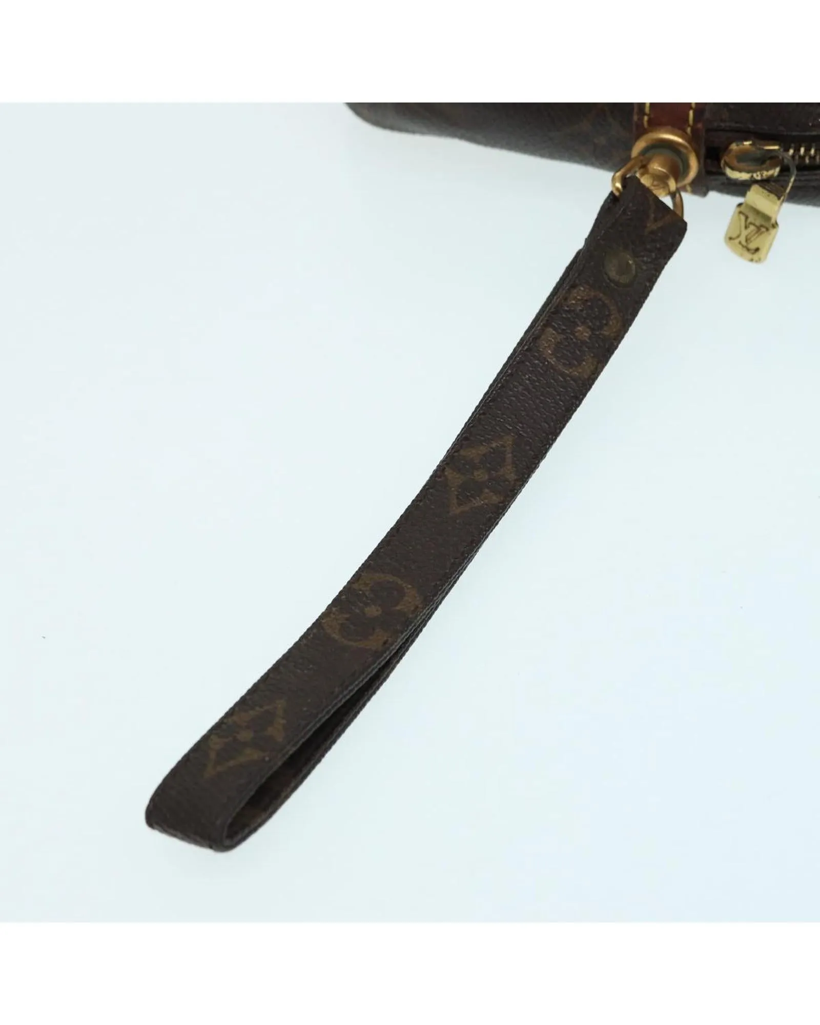 Monogram Clutch Bag with Wrist Strap