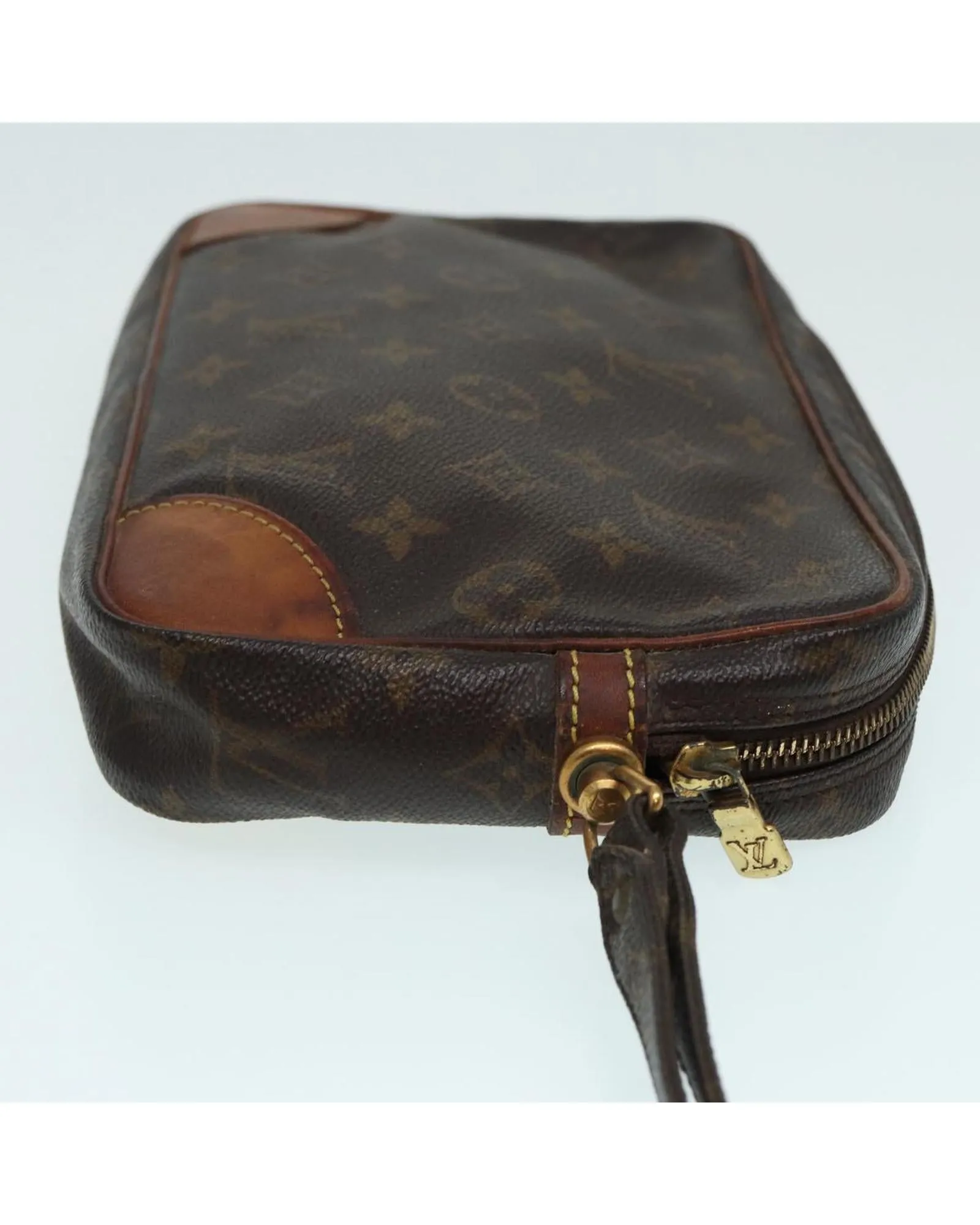 Monogram Clutch Bag with Wrist Strap