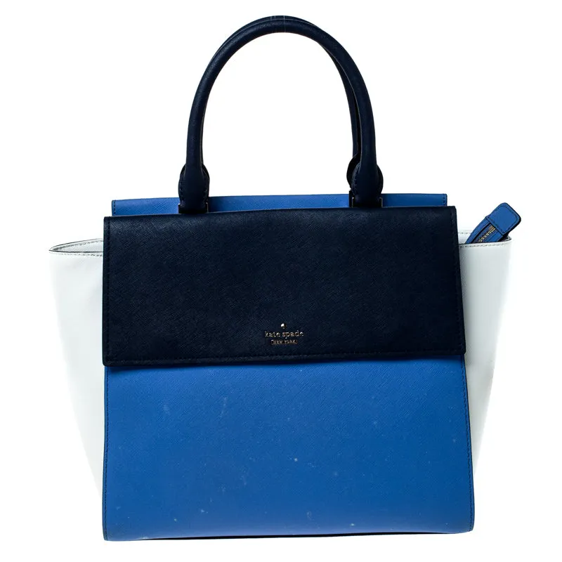 Multicolor Leather Flap Satchel